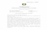 Deliberazione n. 41/2017 · regolarizzazione del rendiconto del Gruppo consiliare FORZA ITALIA e l’integrazione della relativa documentazione nei termini ivi descritti. Con nota