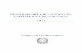 Primo Rapporto sullo Stato del Capitale Naturale in Italia · PRIMO RAPPORTO SULLO STATO DEL CAPITALE NATURALE IN ITALIA 2017 Comitato per il Capitale Naturale