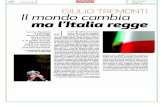 Il mondo cambia ma l'Italia regge - MEF...10-LUG-2011 Ufficio Stampa da pag. 46 G UL O TREMONT Il mondo cambia ma l'Italia regge La crisi. Ma anche il passaggio dal G7 al G2o che,