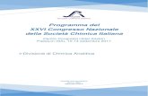 Programma del XXVI Congresso Nazionale della Società Chimica … · 2017-09-08 · Programma del XXVI Congresso Nazionale della Società Chimica Italiana Centro Congressi Hotel Ariston