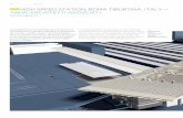 HIGH SPEED STATION, ROMA TIBURTINA, ITALY — ABDR ... · The project for the new High speed train station Roma Triburtina is inserted in one of key location for the urban development