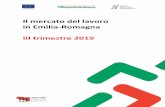 Il mercato del lavoro in Emilia-Romagna III trimestre 2019 · 4 Quadro di insieme Dinamica del numero di occupati e del tasso di occupazione I dati rilasciati il 12 dicembre da ISTAT