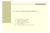 calorimetria - Welcome to the INFN Roma Home Pageluci/labo_termo/calorimetria.pdfCALORIMETRIA Capacità termica Calore specifico Calore latente Passaggidistato Calorimetri Trasmissione