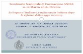 Seminario Nazionale di Formazione ANILS 11-12 Marzo 2016, … · dell’insegnamento dell’italiano L2 da tradurre in azioni e pratiche, anche alla luce della nuova riforma del sistema