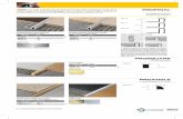 PROFINAL · 2017-06-16 · PROFINAL è un profilo in alluminio che può essere utilizzato come soglia di separazione tra due diverse pavimentazioni e come profilo decorativo per pavimenti