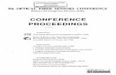 CONFERENCE PROCEEDINGS - GBV · Fiber Optics Sensors between Market and Research H.Arditty Photonetics, Marly-le-roi, France Session Tul NONLINEAR PHENOMENA IN FIBER OPTIC SENSORS