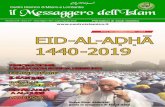 Festa del Sacrificio 1440 - 2019 EID-AL-AḌḤĀ · la Festa del Sacrificio nella Moschea al-Aqsā. C’è il ricordo del Testo della Khutbah dell’Addio, il Testamento spirituale