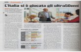 pano - Università Ca' Foscari Venezia · 2007 ha esaminato le risposte (metodo Capi) di un campione di 34.700 individui ultracin- quantenni in 13 paesi d'Euro- pa. «Chi prospetta