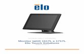 Monitor tattili 1517L e 1717L Elo Touch Solutionsmedia.elotouch.com/pdfs/manuals/SW601710_a.pdf · Ø est. PIN = 2,0 mm . PROFONDITÀ SPINOTTO = 8,8 mm . TENSIONE IN INGRESSO =12