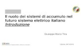 Il ruolo dei sistemi di accumulo nel futuro sistema elettrico ...Workshop: “Il ruolo dei sistemi di accumulo nel futuro sistema elettrico italiano”, Catania, 06/12/219 Gli interventi