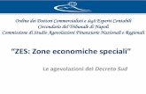“ZES: Zone economiche speciali” - Odcec Napoli...2. Le Zone Economiche Speciali Le “ZES” rappresentano un modello di riferimento che individua zone del paese collegate ad una