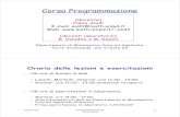 Corso Programmazione - MathUniPDaiolli/corsi/MAT0607/Lez01... · 2007-01-16 · Memoria Secondaria o di Massa •dischi fissi (hard disk), floppy disk, nastri magnetici, CD, DVD,