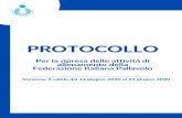 PROTOCOLLO - Federvolley...pag. 3 pag. 4 pag. 4 pag. 5 pag. 8 pag.10 Precauzioni igieniche personali Dispositivi di protezione individuale pag.12 pag.13 Indice Gestione Atleta Sintomatico