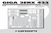 GIGA 3ERX 433archangelsecurity.weebly.com/uploads/4/0/3/6/40368985/... · 2019-08-01 · GIGA 3ERX 433 Centrale di Comando 24 Volt CanCelli ad ante. Control panel 24 Volt for wing