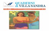 QUADERNI di VILLA SANDRA… · di VILLA SANDRA VOL. XXX RIVISTA TRIMESTRALE FONDATA DA LUIGI VITTORIO DE STEFANO OTTOBRE/DICEMBRE 2019 N. 4. In copertina: Paul Gauguin, Donne tahitiane,