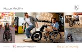 Klaxon Mobility - Bodytech · 2020-02-13 · Klick Linking System Klaxon® (Brevetto mondiale) Peso 8,6 kg (batteria esclusa) Autonomia Circa 25 km (velocità livello 1, su percorso