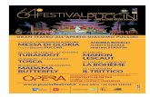 64°Festival Puccini di Torre del Lago...2018/06/27  · , insignito nel 2017 del Premio Puccini, il baritono Alberto Gazale e l’Orchestra del Festival Puccini, nell’interpretazione