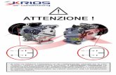 ATTENZIONE · attenzione !! during the test operations of the scroll type a/c compressor with external electrical power suplly it is necessary check carefully the correct position