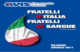 FRATELLI D’ITALIA FRATELLI · RELAZIONE SULLE ATTIVITÀ SVOLTE NEL 2011 E PROGRAMMAZIONE PER IL 2012 27 4.1. P ... 4.3.1.1. Carnevale – 6 marzo 2011 34 ... sociale, volantini