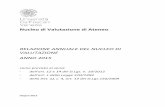 Nucleo di Valutazione di Ateneo - Università Ca' Foscari ... · 2 Documento approvato nella riunione del 10 luglio 2015. Il Nucleo di valutazione di Ateneo dell’Università Ca’