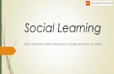 Social learning - ISTUDservice.istud.it/up_media/pwmaster13/presentazione_social_learning.pdfINSEGNALO.IT YOUNG DIGITAL LAB PIATTAFORME ONLINE AZIENDE DI FORMAZIONE . VERSO UNA DEFINIZIONE