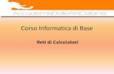 Corso Informatica di Basesvariando.it/wp-content/uploads/2020/01/lezione-5_2020.pdfCorso Informatica di Base Reti di Calcolatori. Rete di calcolatori ... caratteristiche di una rete