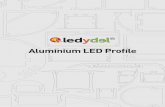 Aluminium LED Profile · e della ricerca di nuove tecnologie. LA NOSTRA PRODUZIONE Progettata in Italia e prodotta sotto stretto . controllo di personale qualificato, permette di