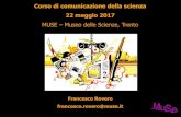 Corso di comunicazione della scienza 22 maggio 2017andreatt/Rovero2017.pdf · Corso di comunicazione della scienza 22 maggio 2017 MUSE –Museo delle Scienze, Trento Francesco Rovero