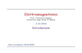 elettromagnetismo 1 (2019-2020);1 - lxmi.mi.infn.itlxmi.mi.infn.it/~ragusa/2019-2020/elettromagnetismo/elettromagneti… · Elettromagnetismo – Prof. Francesco Ragusa 3 Introduzione