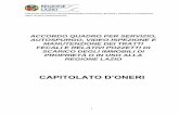 CAPITOLATO D’ONERI€¦ · autospurgo, video-ispezione e manutenzione dei tratti fecali e relativi pozzetti di scarico degli immobili di proprietÀ o in uso alla ... 00147 roma