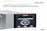VLT Compressor Drive CDS 803files.danfoss.com/download/Drives/MG18N206.pdf · 2020-06-18 · 3.1.2 Montaggio dell'LCP nel pannello frontale 25 3.1.3 Kit contenitore IP21/TIPO 1 26