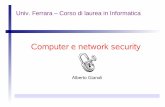 Computer e network securitygianoli/sicurezza.pdf · 2003-11-06 · del server di timbratura Data ed ora corrente del server di timbratura ImpronImprontata con con t timtimee-s-stamptamp.