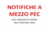 NOTIFICHE A MEZZO PECstudiodipietro.it/.../2014/12/NOTIFICHE-A-MEZZO-PEC4-1.pdfNOTIFICHE A MEZZO PEC AVV. ROBERTO DI PIETRO AVV. PIERLUIGI ODDI Foro di Avezzano LA NORMA DI BASE •L’ART.