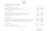 I VINI AL CALICE - La Casera · 2019-07-18 · I VINI AL CALICE I Vini Bianchi Bicchiere Bottiglia Arneis - Pescaja - (Piemonte) € 5,00 € 20,00 Chardonnay - Pio Cesare - (Piemonte)