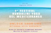 festival di kundalini yoga del mediterraneo · 2020-07-24 · per praticare il Kundalini Yoga, la Scienza Sacra del Sat Nam Rasayan e la Meditazione, preziose eredità di Yogi Bhajan