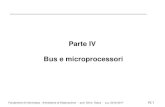 Parte IV Bus e microprocessori - uniroma1.itsalza/AE/Teoria-IV-16-17.pdf · Fondamenti di Informatica - Architetture di Elaborazione - prof. Silvio Salza - a.a. 2016-2017 IV.3 Architettura