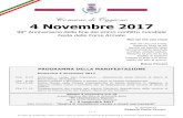 manifesto 4 novembre 2017 · 2017-10-26 · Sabato 4 novembre ore 16 presentazione del libro di Antonella Bolis “Mi chiamavano Gianni” storia di un marinaio lecchese 4 – 5 novembre