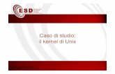 Caso di studio: il kernel di Unix€¦ · il kernel di Unix Parte del materiale tratto da: Roberto Polillo, Università di Milano . Sommario • Storia • Architettura del kernel