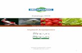 Catalogo 2019 - Sistemi Acquaponici e Acquacoltura | Irciponic · resistere ad acque leggermente acide e dure, al fine di ottimizzare i raccolti di verdure e ortaggi. Di seguito sono