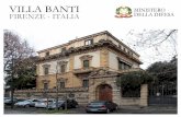 VILLA BANTI MINISTERO FIRENZE - ITALIA DELLA DIFESA · 2016-07-04 · FIRENZE - ITALIA MINISTERO DELLA DIFESA. DESCRIZIONE Nel cuore di Firenze, a ridosso delle antiche mura cittadine,