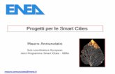 Progetti per le Smart Cities · Le iniziative europee orientate alle Smart Cities UE 2020 Innovazione Agenda digitale Sviluppo sostenibile . Energy in Cities . Urban Energy Networks