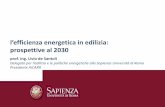 l’efficienza energetica in edilizia: prospettive al 2030 De Santoli... · 2015-06-03 · Metà 2016 Rapporto al Parlamento e al Consiglio µoo[]u o u v Ì]}v oo[ Xó~ Z u] [} o]P}