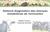 Sistema diagnóstico das doenças metabólicas de ruminantes€¦ · Contagem LeucócitosLeucócitos Diferenciação. Análises Bioquímicas. Balanço Energético • Glicose –