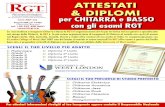 ATTESTATI & DIPLOMI - Chitarra Jazz Chitarra Rock Chitarra Classica Basso Insegnamento Patroni Onorari