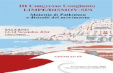 III Congresso Congiunto LIMPE/DISMOV-SIN...30Policlinico Universitario di Monserrato-Cagliari, Clinica Neurologica, Università di Cagliari, Italy 31Division of Neurology, Toronto