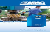 ABAC Formula 30-75kw brochure - EN · 2020-07-10 · ABAC Aria Compressa was founded in 1980 but its compressed air heritage dates back over 60 years. Customer expectations have always
