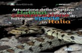 Attuazione della Direttiva Habitat e stato di ... · 3 Conservazione di Habitat e Specie in Italia La Direttiva 92/43/CEE “Habitat” si preﬁ gge di promuovere la conservazione
