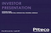 INVESTOR PRESENTATION - aimnewsaimnews.it/wp-content/uploads/2017/04/13.-PITECO.pdf · IR Top AIM Investor Day – 6 aprile 2017 . 2 Indice Sezione 1 Executive Summary 3 Sezione 2