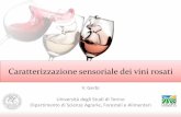 Caratterizzazione sensoriale dei vini rosati · Vino spumante (>3,0 bar) o frizzante (