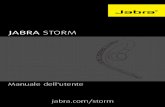 JABRA STORM/media/Product Documentation/Jabra STO… · JABRA STORM 9. SPECIFICHE TECNICHE AURICOLARE JABRA STORM SPECIFICHE Peso: 7,9 g Dimensioni: L 61.82 mm x A 83.71 mm x P 19.5